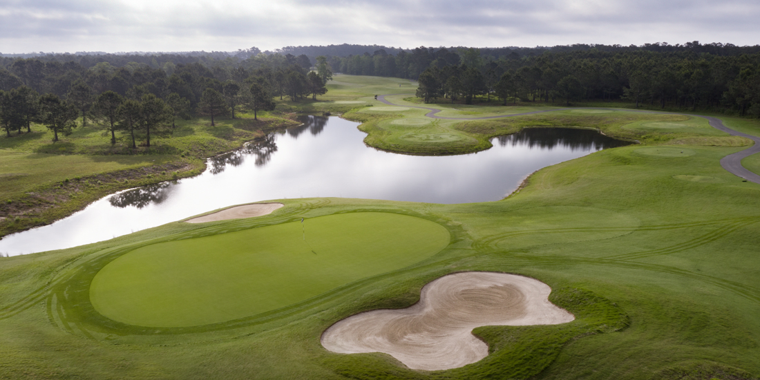 Farmstead Golf Links aerial view